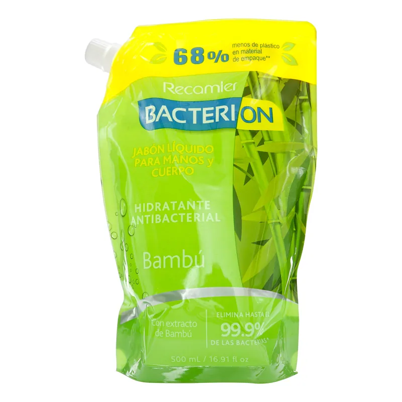 Jabon Bacterion líquido Rpto Bamboo 500 mL