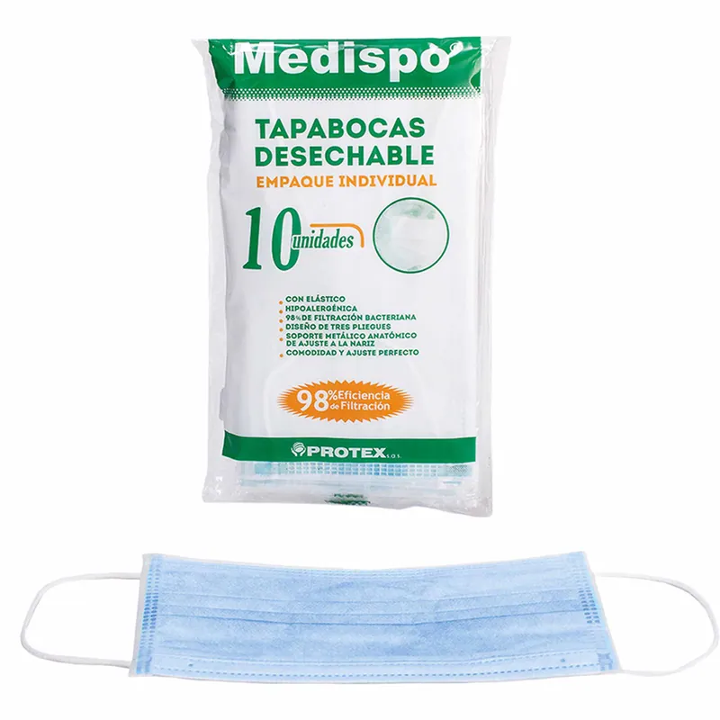 Tapaboca Desechable Medispo Sur 10uds
