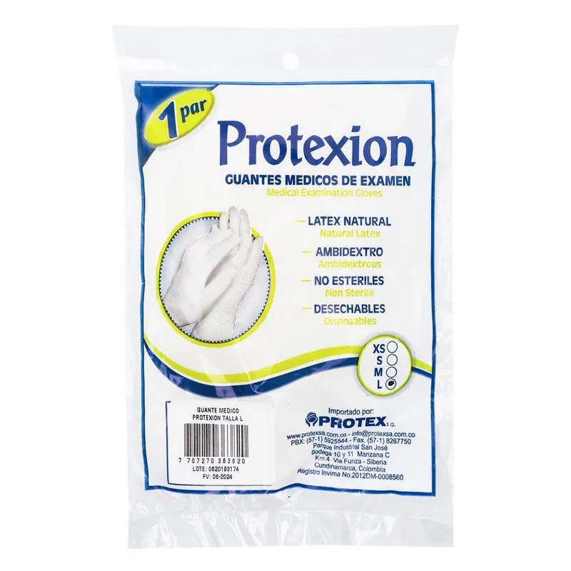 Guante Examen Protex Ion 10 Pares T L