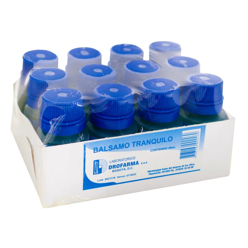 Balsamo Tranquilo 20 mL 12 unidades Drofarma