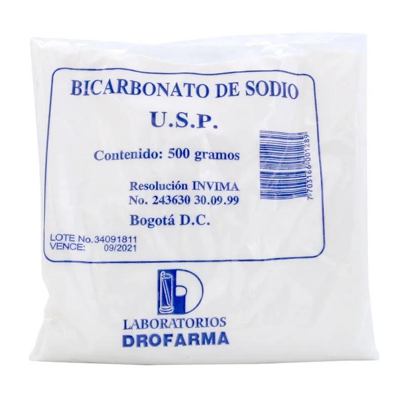 Bicarbonato de Sodio 500 g Drofarma