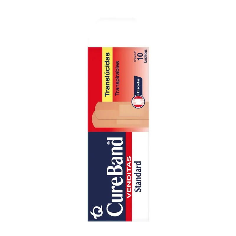Curas Cure Band Venditas Estandar 10 unidades