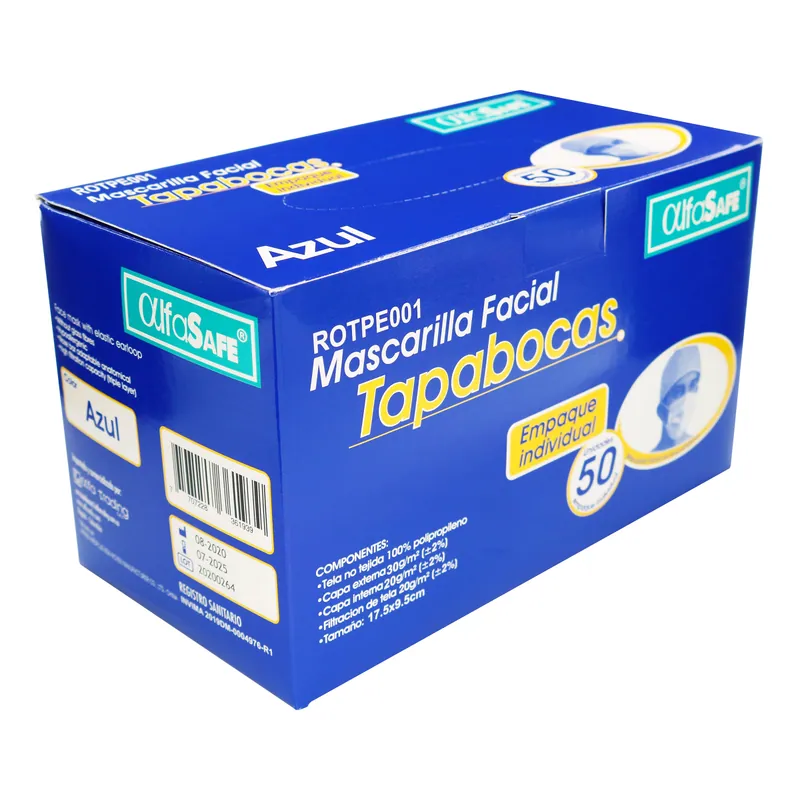 Tapaboca Desech Alfa Blanco E I 50 Uds