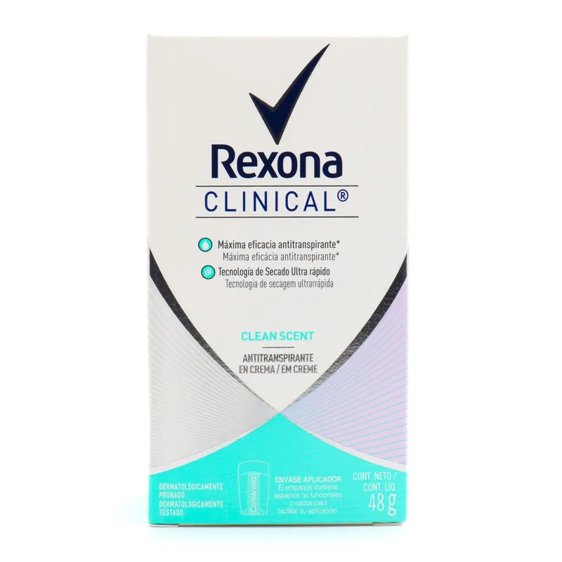 Desodorante Rexona Clin Cre Clean Scent Wom 48 g