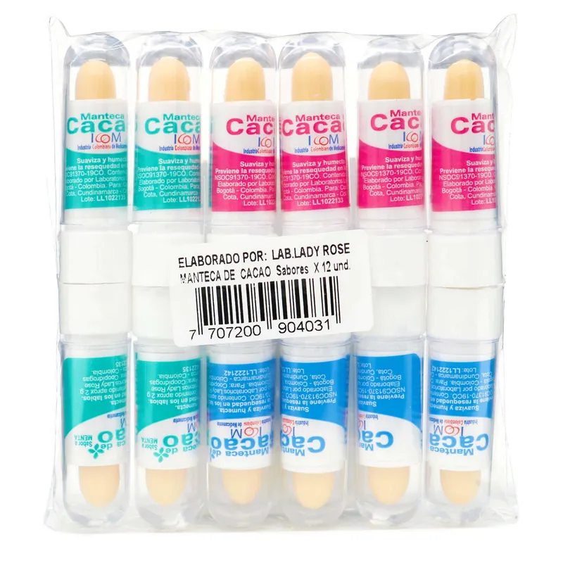 Manteca de Cacao Labial Sabo 12 unidades ICOM