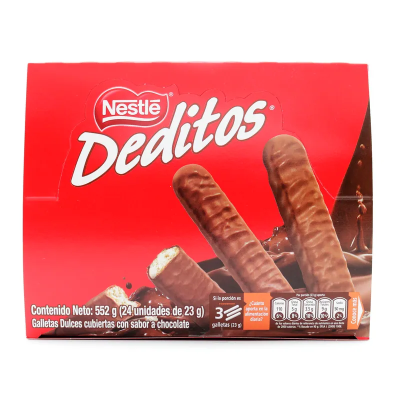 Deditos de Chocolate 23 g 24 unidades