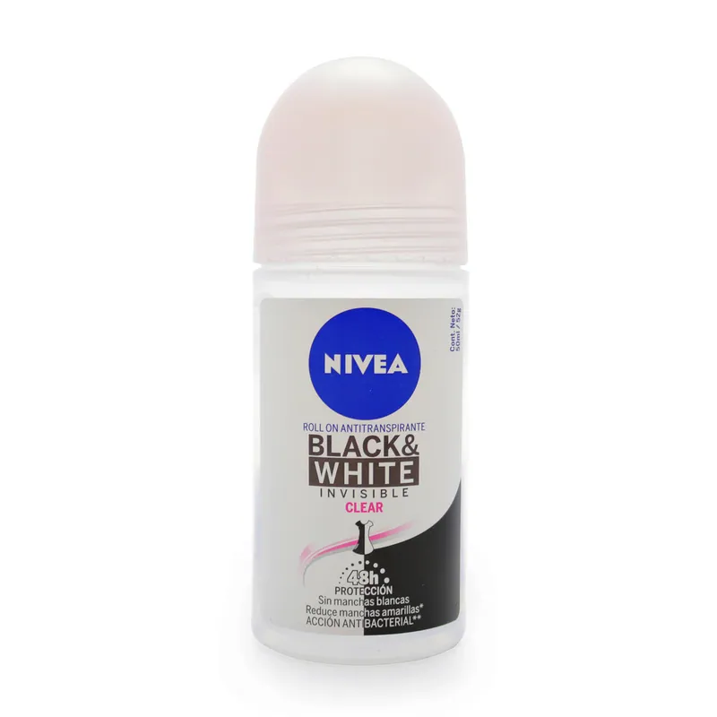 Desodorante Nivea Rol Inv Black & White 50 mL M