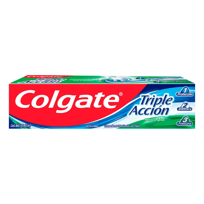 Crema dental Colgate Tri acción 150 mL