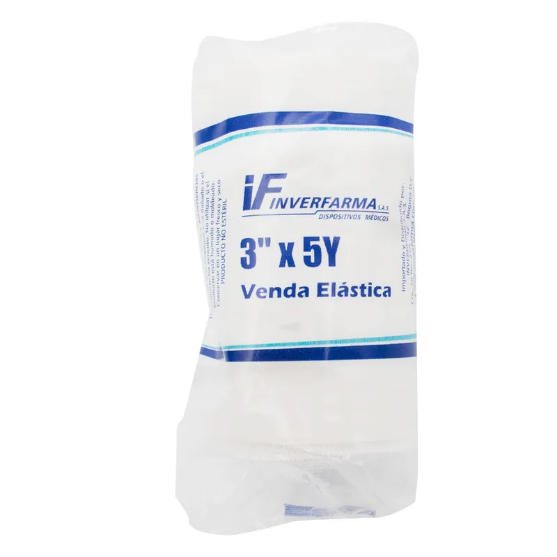 Venda elástica Blanca 3x5 Inverfarma