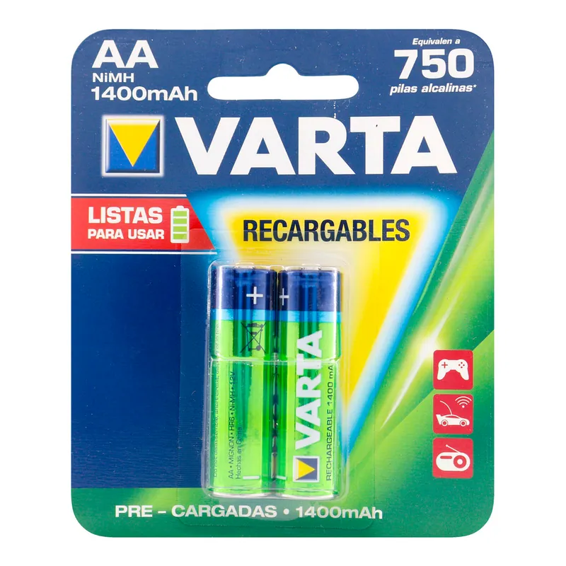 Pila Varta Recargable Aa 2 unidades
