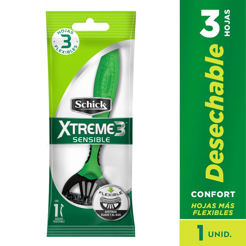 Máquina Schick Xtreme-3 Piel Sensible 12 unidades