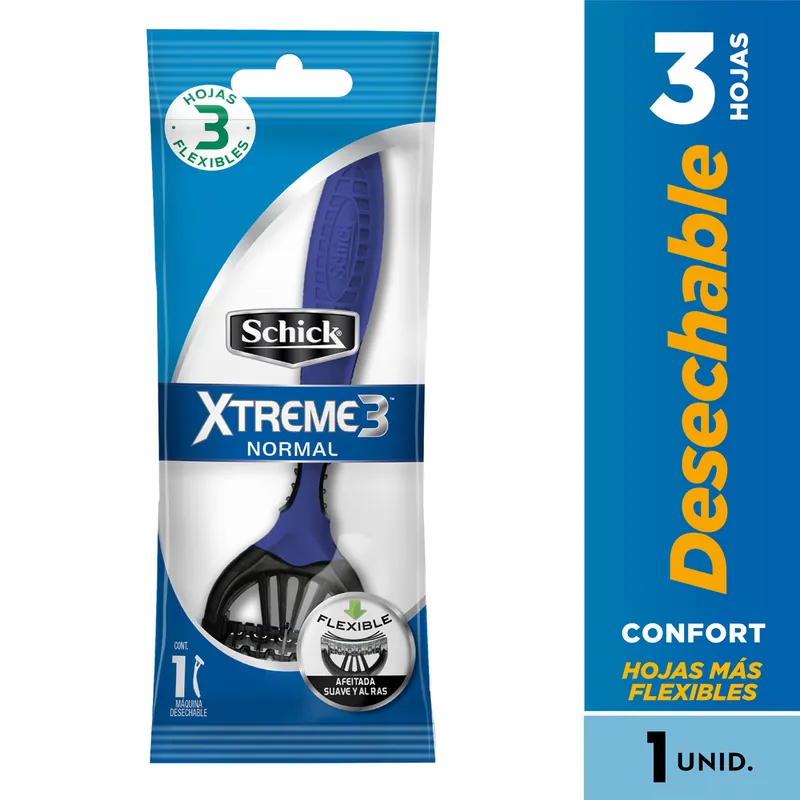 Máquina Schick Xtreme-3 Piel Normal 12 unidades
