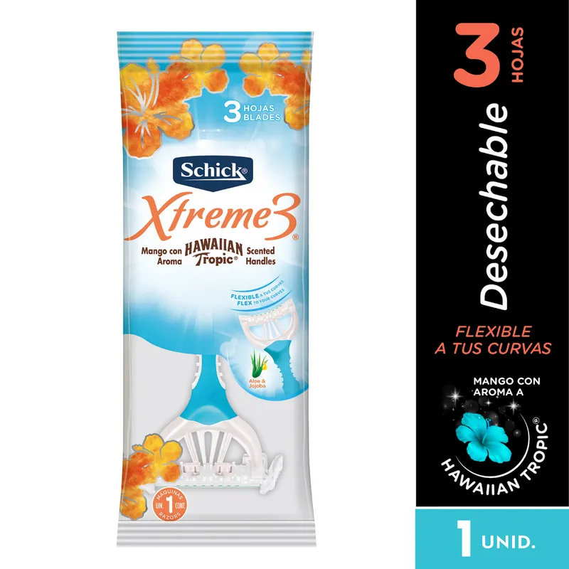 Máquina Schick Xtreme-3 P/d Hawa Tro 12 unidades