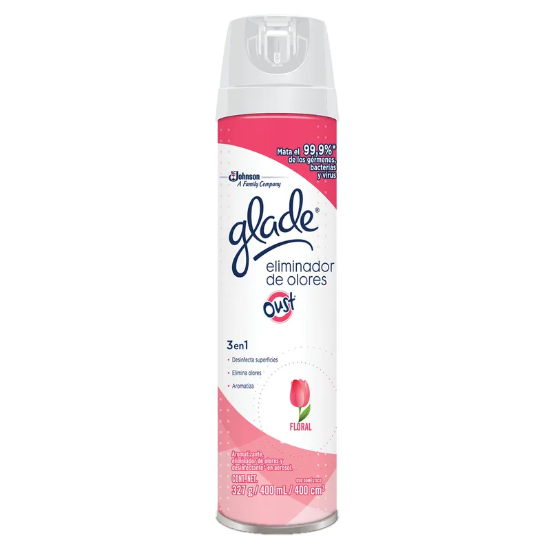 Eliminador Olor Glade Oust Floral 400 mL