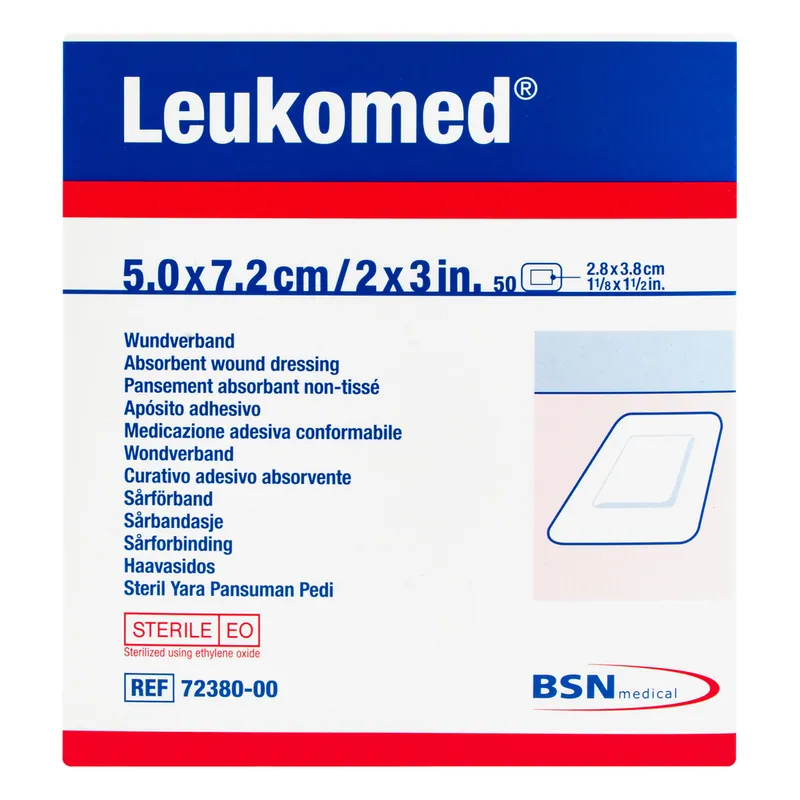Apositos Leukomed 5 x 7.2 x 50 unidades