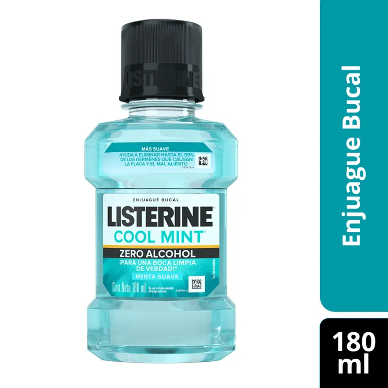 Listerine C Mint Zero sin Alcohol 180 mL