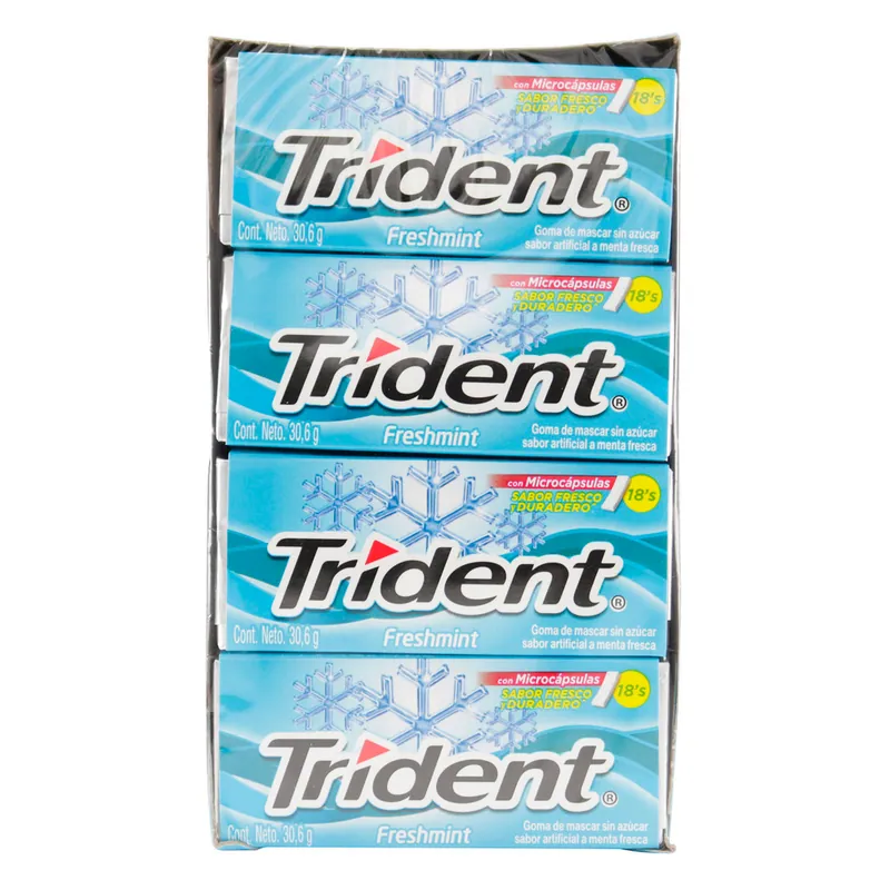 Chicle Trident Evup Fresh Mint 12 unidades