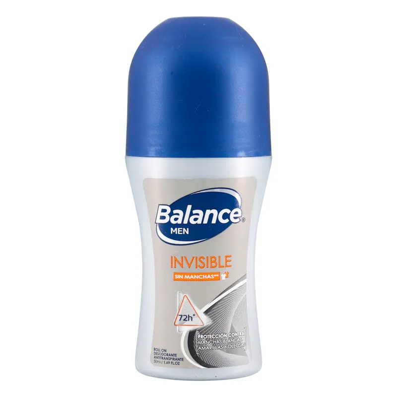 Desodorante Balance Rollon Invisible Men 50 mL