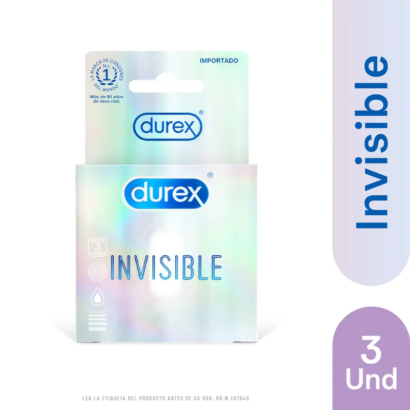 Preservat Durex Invisible 3 unidades