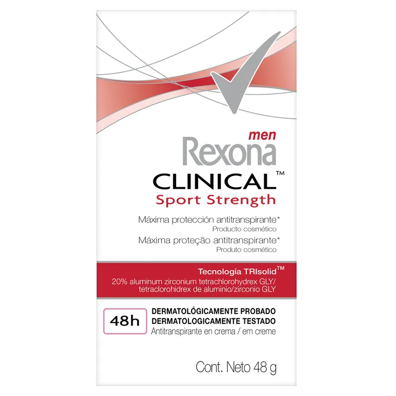 Desodorante Rexona Clini Solid Sport Stre 48 g