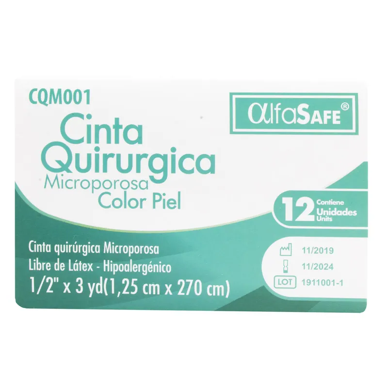 Microporoso Alfa Piel 1/2 3 y 12 unidades
