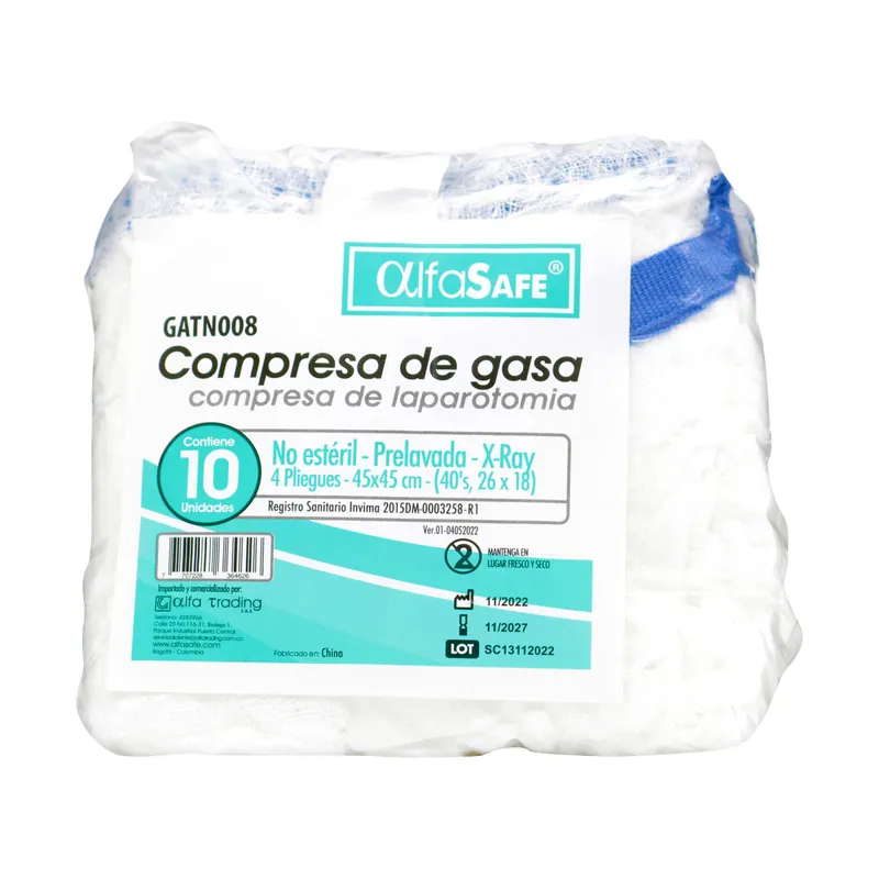 Compresa Alfa 45x45 No Esteril 10 unidades
