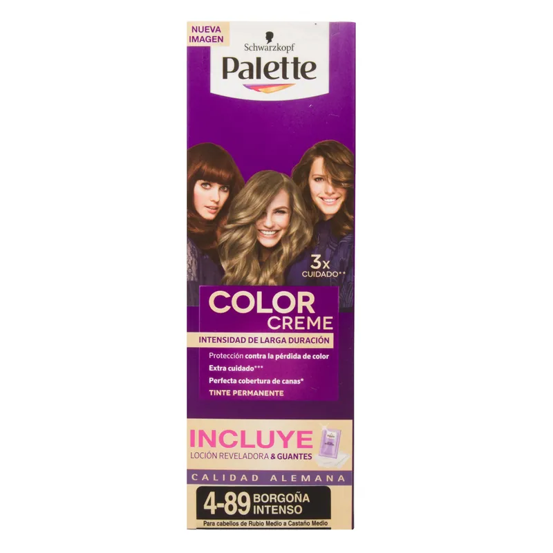 Palette crema Tubo 4-89 Borgona Intenso