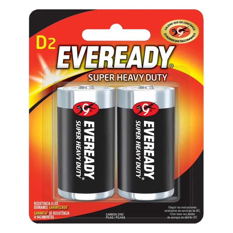 Pila Eveready Grande 2 unidades