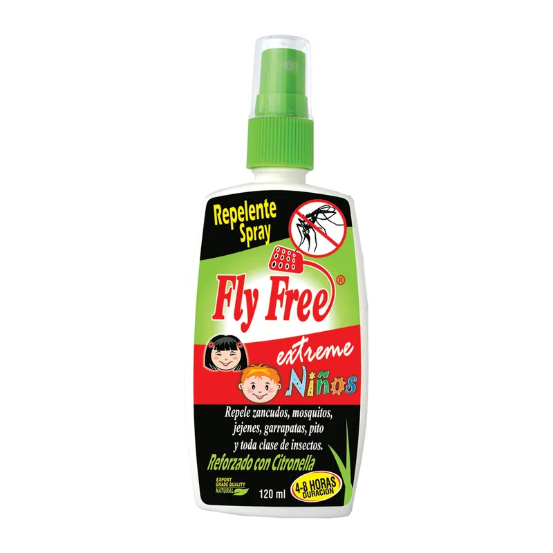 Repelente Fly Free Ext niños spray 120 mL
