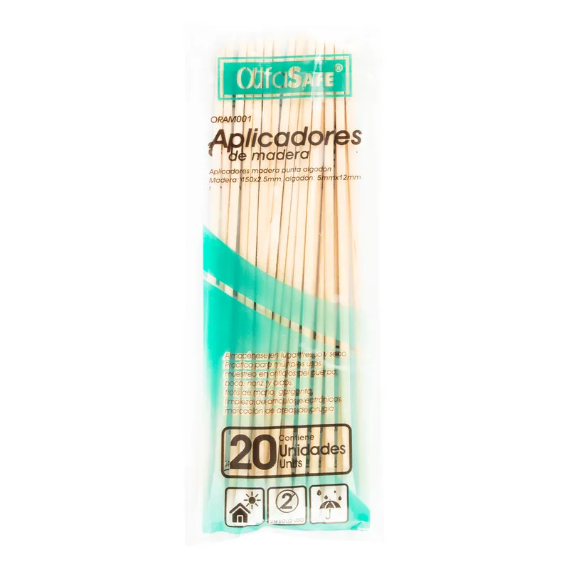 Aplicador de Madera Alfa 20 unidades
