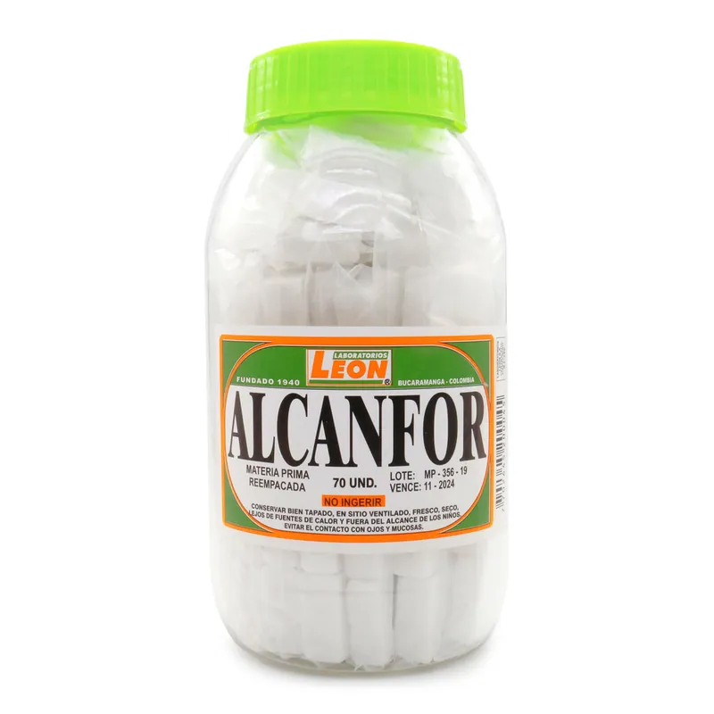 Alcanfor 70 tabletas Leon
