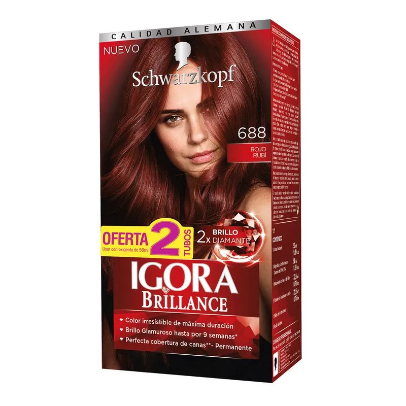 Igora Brillance D T 688 Rojo Rubi