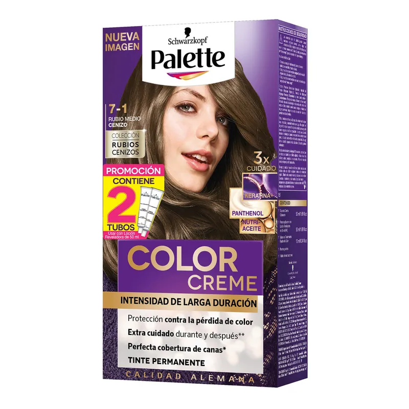 Palette crema D Tubo 7-1 Rub Medio Cenizo