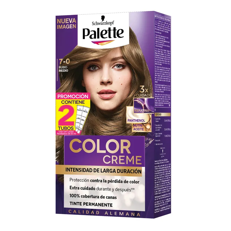 Palette crema D Tubo 7-0 Rubio Medio