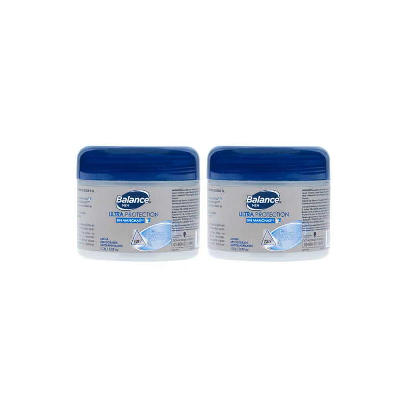 Desodorante Balance crema Ultraprot Men 100 g 2x1
