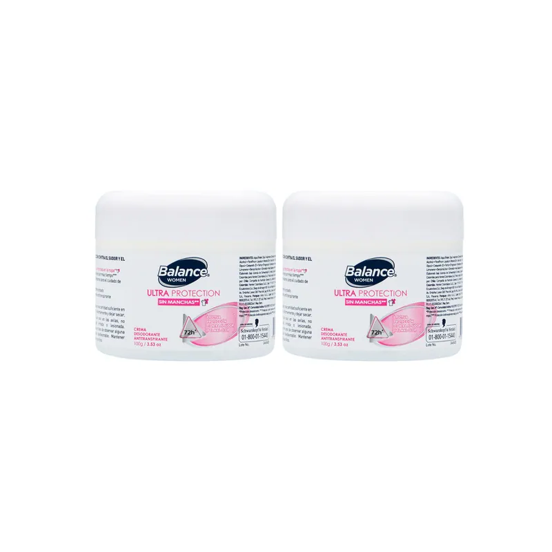 Desodorante Balance crema Ultraprot Wom 100 g 2x1
