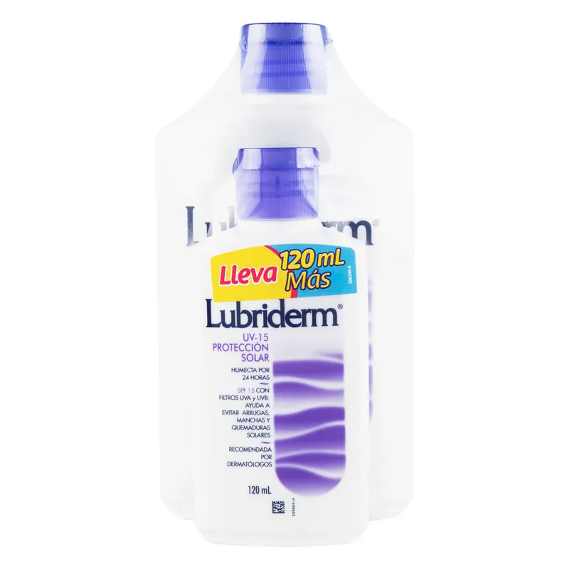 Lubriderm loción U V 15 400 Ml+lub 1