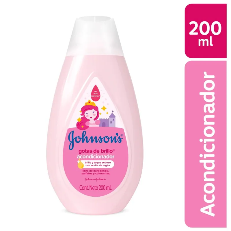Acondicionador Jj Baby 200 mL gotas de Brillo
