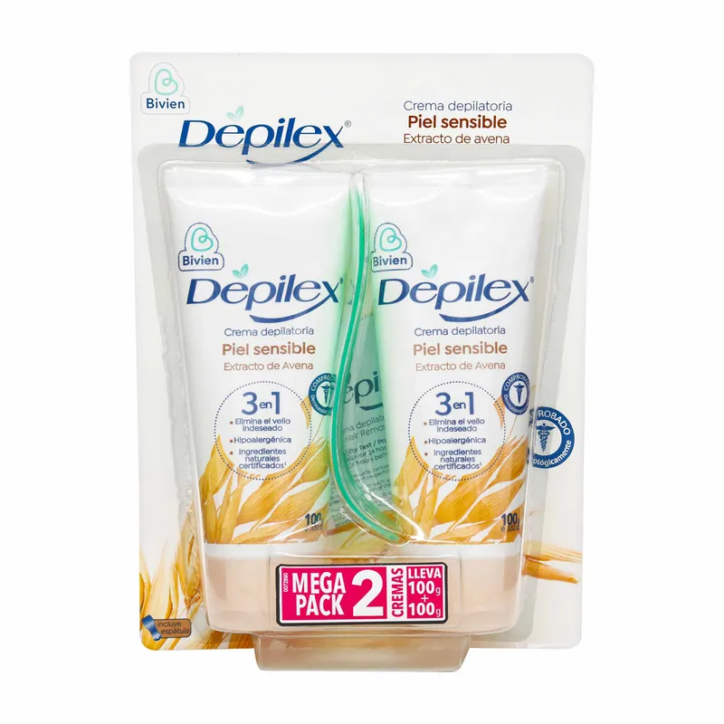 Crema Depilex 3 en 1 Piel Sens 100 g 2x1