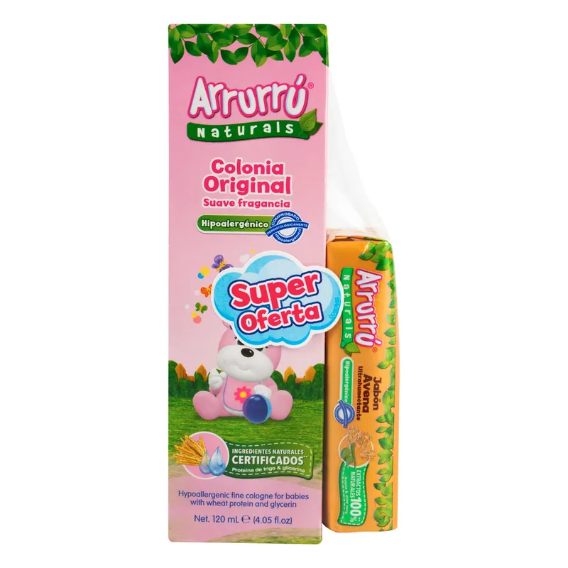 Colonia Arrurru Rosada 120 mL +jabon