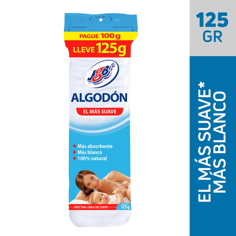 Algodón Zig Zag Jgb PG 100 Ll 125