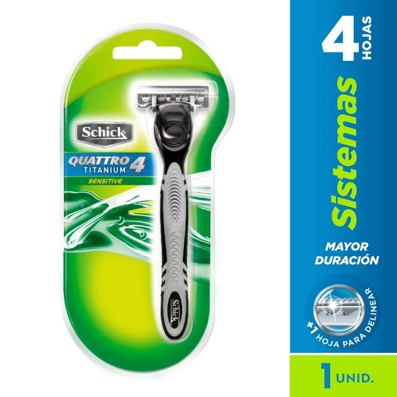Máquina Schick 4 Quattro Titanium Freeshtyle