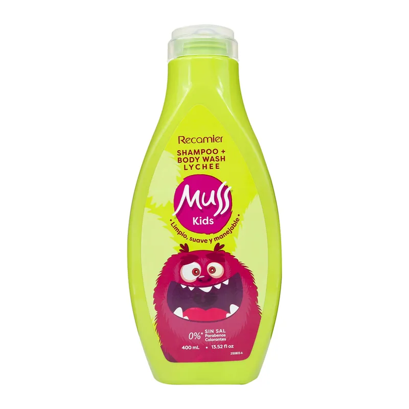 Champú Dual Cab y Cuerpo Muss Boys 400 mL