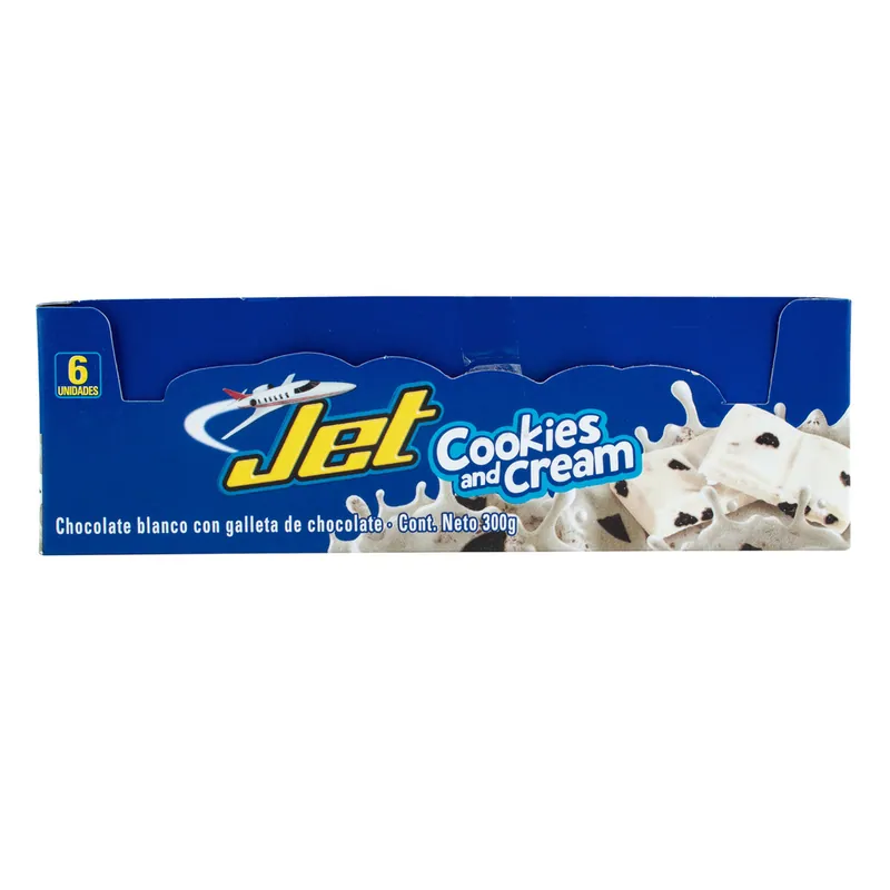 Chocolatina Jet Cookies And Cream 6 unidades