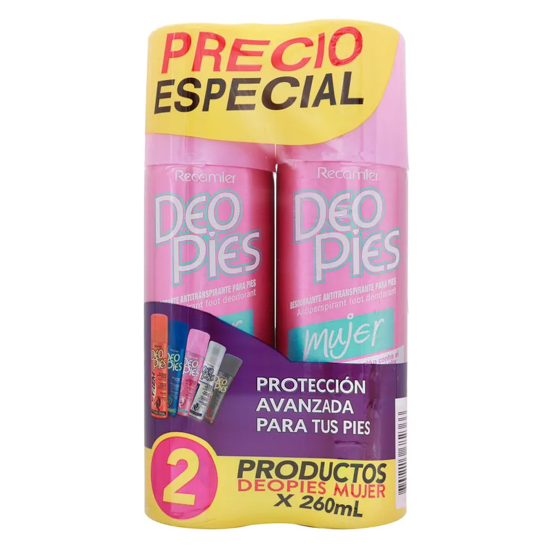Desodorante Deopies Muj Spray Duo 260 mL P E