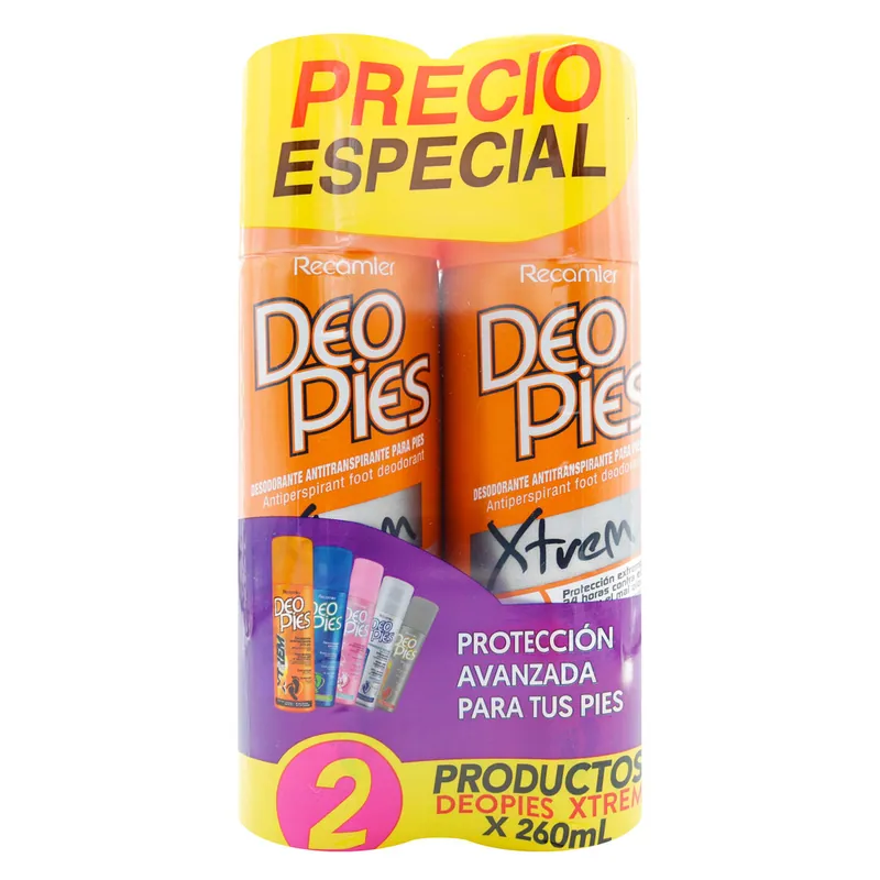 Desodorante Deopies Xtrem Spray Duo 260 mL