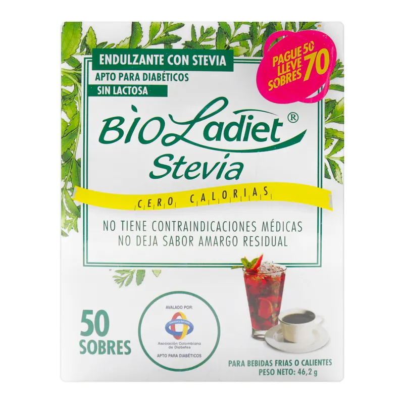 Stevia Bioladiet 50 sobres la +20 sobres