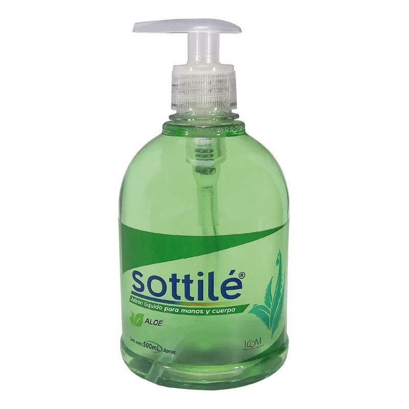 Jabón líquido Antib Sottile Aloe 500 mL ICOM