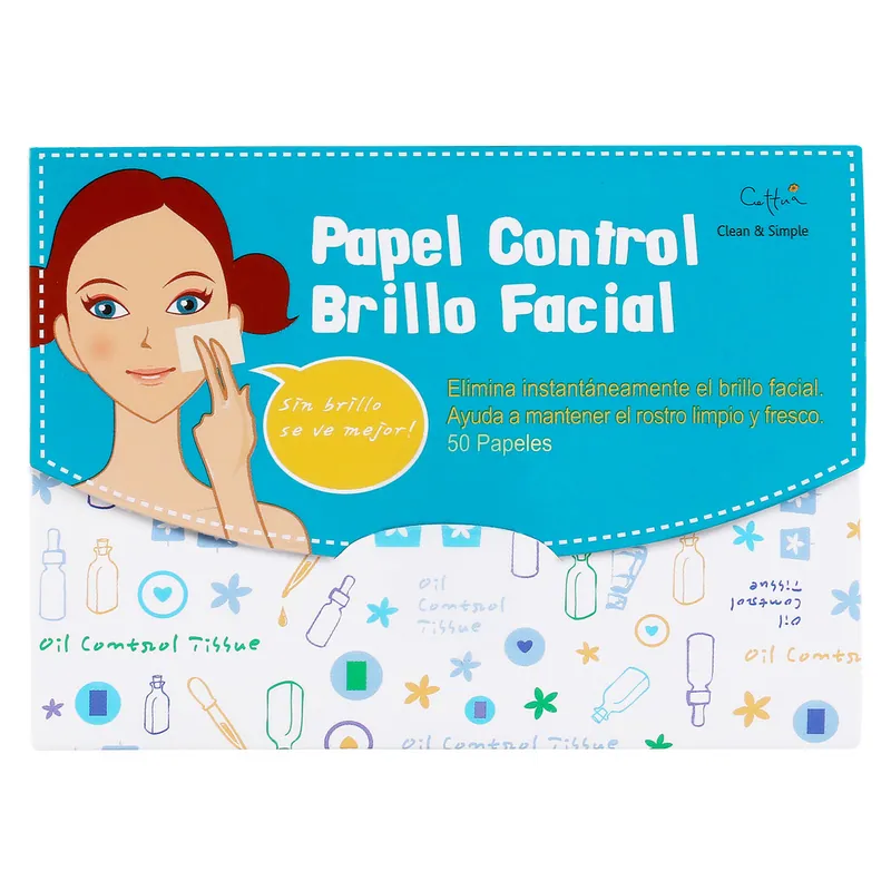 Papel con Bri Facial Cettua x 50 Papeles