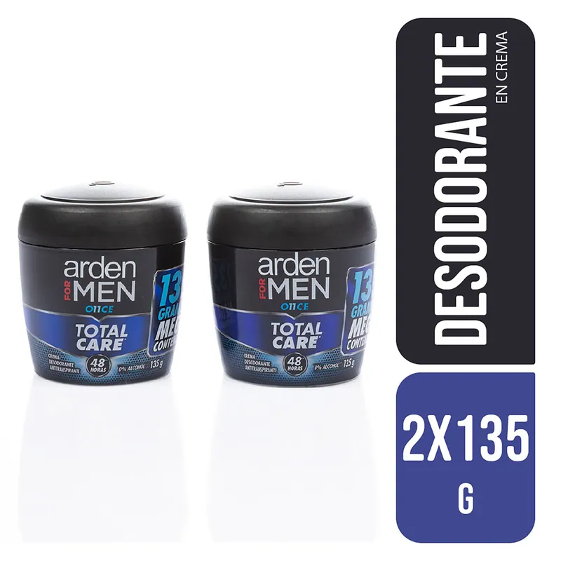 2.desodorante Arden For Men 11 crema 135 g H M C
